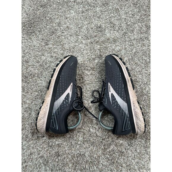 Brooks Women's 7.5 Brooks Ghost 13 Running Sneakers Shoes Dark Gray/Light Pink - Picture 9 of 10